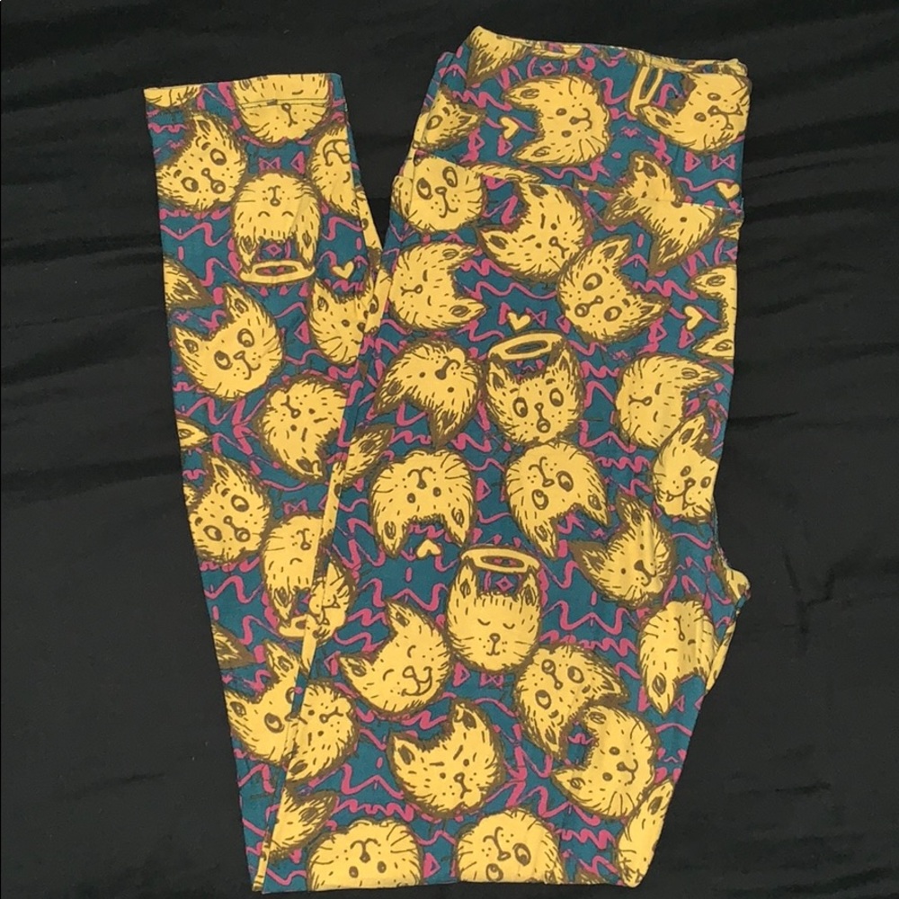 Lularoe Leggings Cat Design.